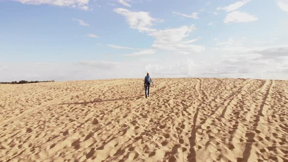 Woman at Badland