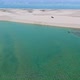 Drone Flies Low Over A Blue Lagoon In A Paradise In Northeastern Brazil - VideoHive Item for Sale