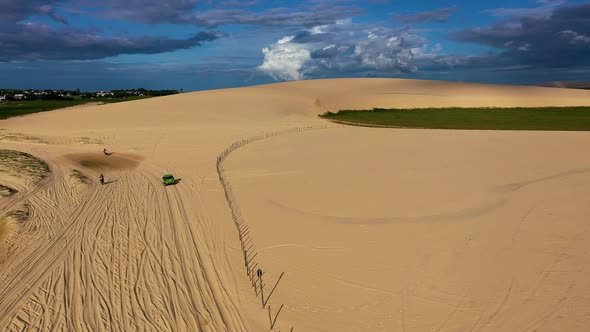 Jericoacoara Ceara Brazil. Scenic summer beach at famous travel destination.