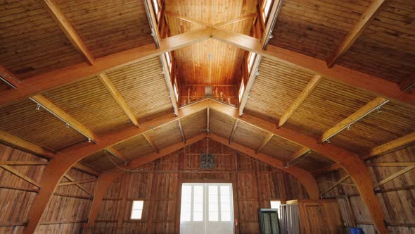 Old Wooden Barn Inside View