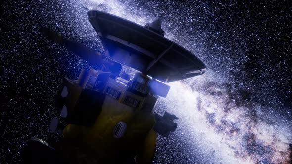 Satellite Cassini Is Approaching Saturn alt