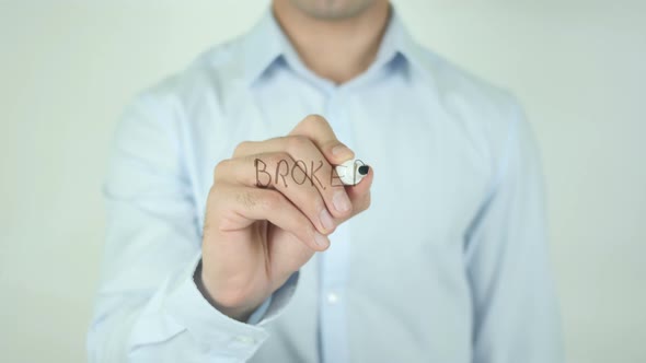 Broker, Writing On Screen