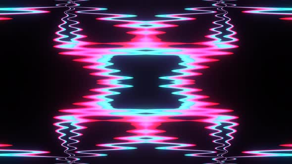 Plasma Multicolored Glitch Effect VJ Loop 02
