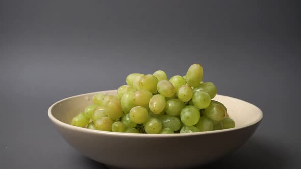 Green Grape in the Plate