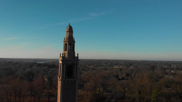 Dogwood Dell Carillon Tower Richmond Virginia Aerial