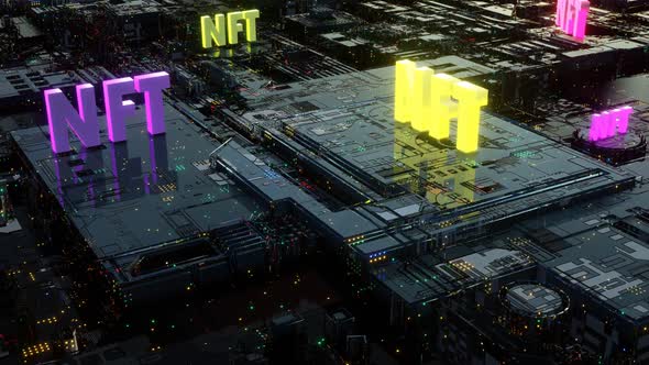 NFT City Metaverse VJ Loop Animation 02