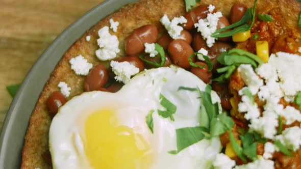 Huevos Rancheros with Heartshaped Egg