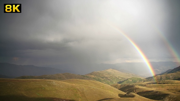 Rainbow Comes out After the Rain