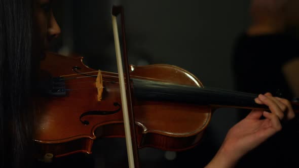 Woman playing a violin