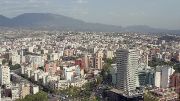 Aerial View Tirana Albania