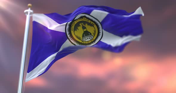 Flag of Tallahassee at Sunset