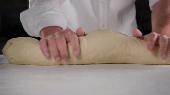 Chef Kneading Dough