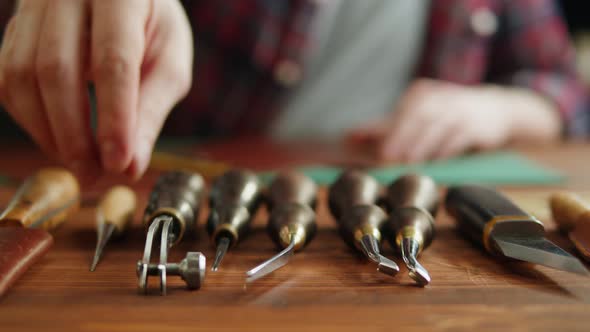 Tools of Craftsman Closeup