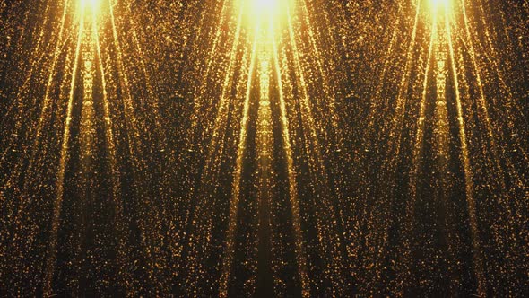 Gold Particle With Shiny Stars A-4