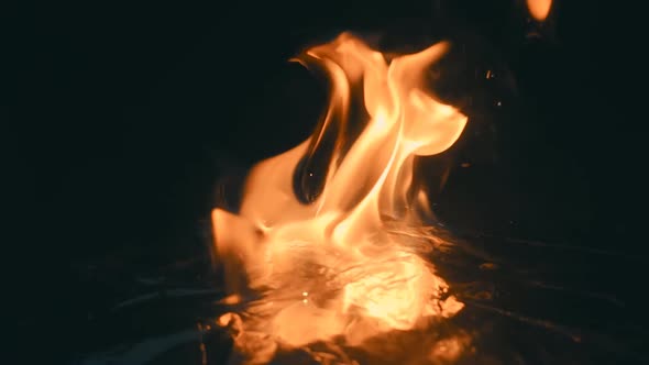 Download A Blue Wave Of Fire Diverges From The Center With The Formation Of A Large Flame 2 stock footage on videohive