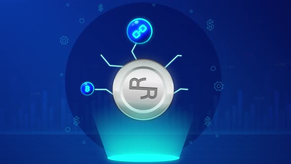 2D Crypto Economic Business Nft Animation Background Rchain