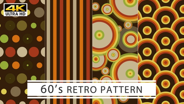 60's Retro Pattern 4K