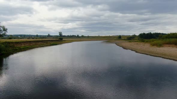 Fly and Over the River in the Countryside