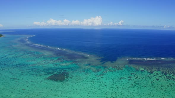 Beautiful sea in ishigaki with sunny day