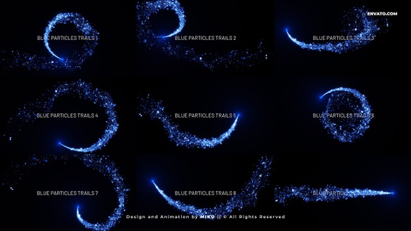 Blue Particles Trails alt
