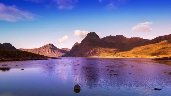 lake water norway nature timelapse lofoten