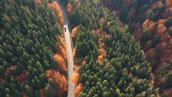 Aerial View Of Mountain Road 3