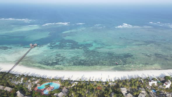 Indian Ocean Near the Shore of Zanzibar Tanzania