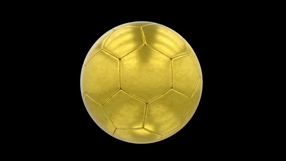 Gold Soccer Ball Alpha Loop alt