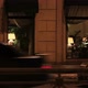 Big Windows of a restaurant and cars in the evening - VideoHive Item for Sale