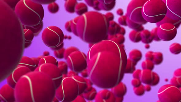 Multiple Tennis Ball Sports Background Red alt