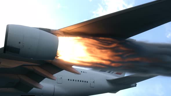 Aircraft Caught On Fire