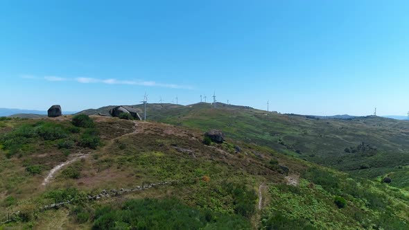 Alternative Energy Wind Power Turbines Station