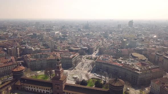 Aerial View of Milan