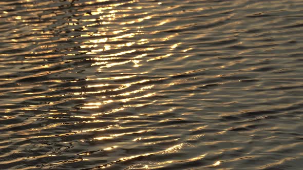 Sunset view of background sea water