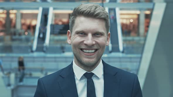 Young smiling businessman 