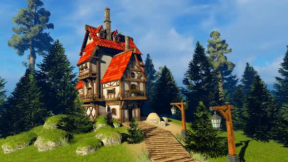 Fairy Tale House In The Meadow alt