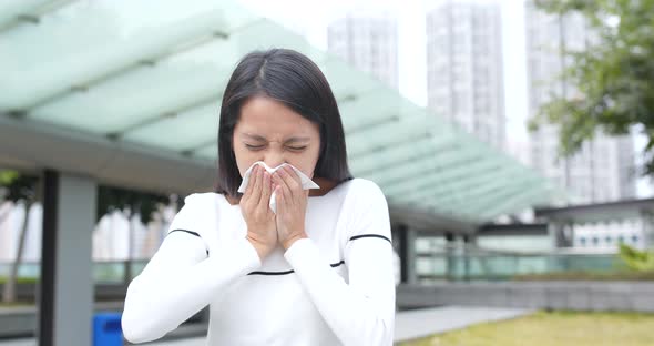 Woman Feeling Unwell