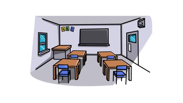 Classroom Animation Sketch And 2d Animated