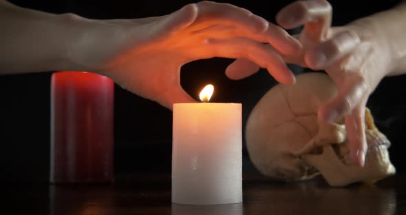 Spell with a candle.