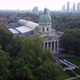 Drone View of the Imperial War Museum with a View of the City in the Background - VideoHive Item for Sale