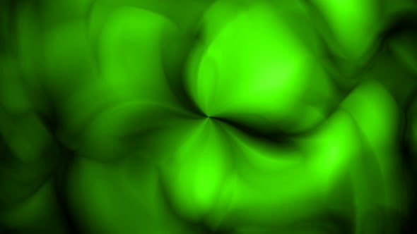 Green Color Ink Smoke Animated Background