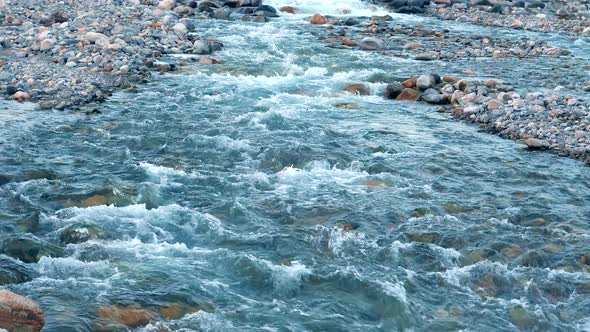 The Stream of Water on the Kago River in Japan