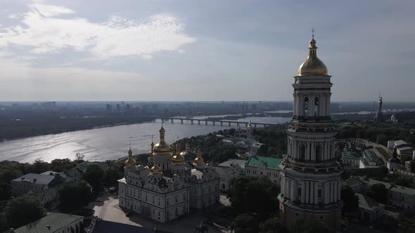 Kyiv. Ukraine: Aerial View of Kyiv Pechersk Lavra.