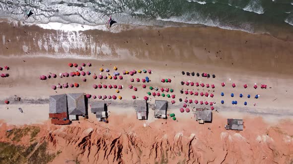 Northeast Brazil. Canoa Quebrada Beach at Ceara state.