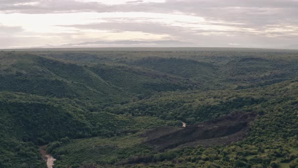 Aerial View of the Omo Valley in Ethiopia