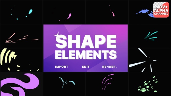 Shape Elements Pack | Motion Graphics