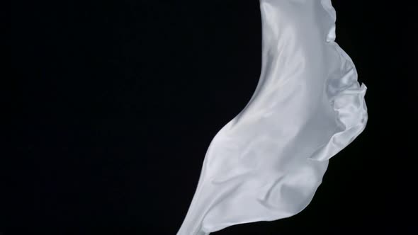 Flowing white cloth, Slow Motion