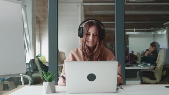 Senior Woman Watching Business Training Online Webinar on Laptop Computer Remote Working or Social