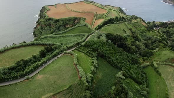 Green Landscapes on Sao Miguel Island Azores Portugal