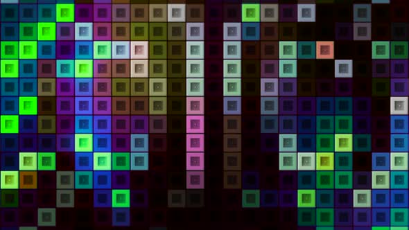 Background with colorful squares in tetris